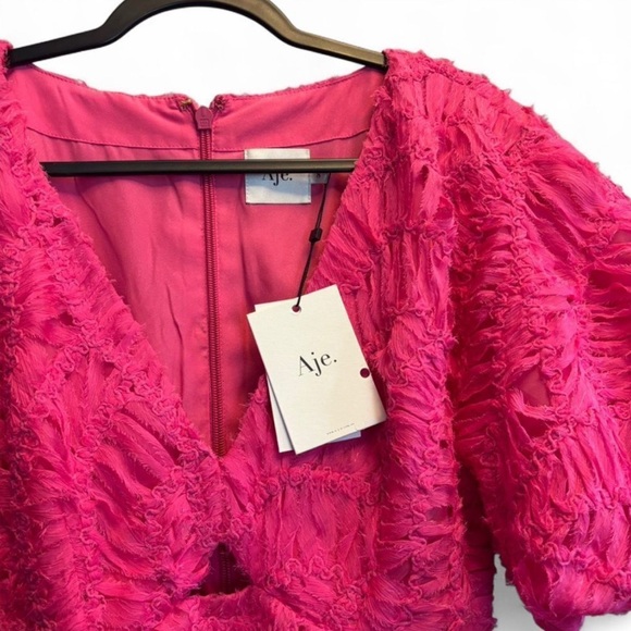 NWT Aje Florential Mini Swing Dress Azalea Pink 4 - Picture 6 of 14